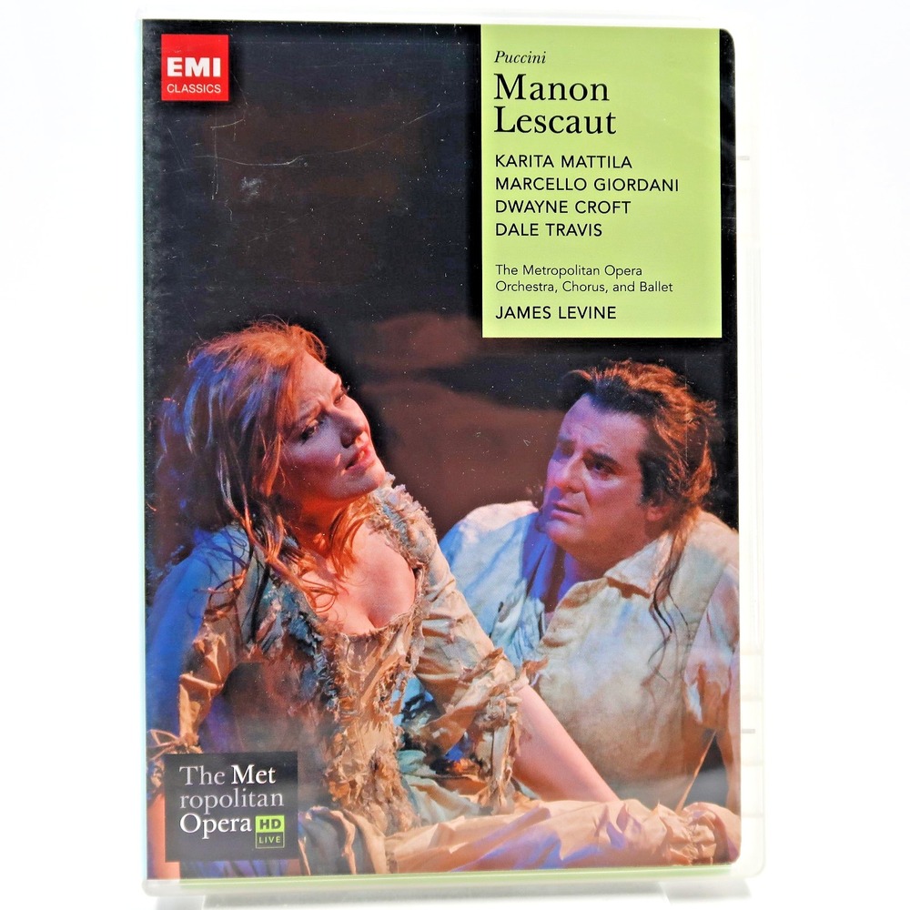 Puccini Manon Lescaut DVD Karita Mattila Marcello Giordani James Levine Met